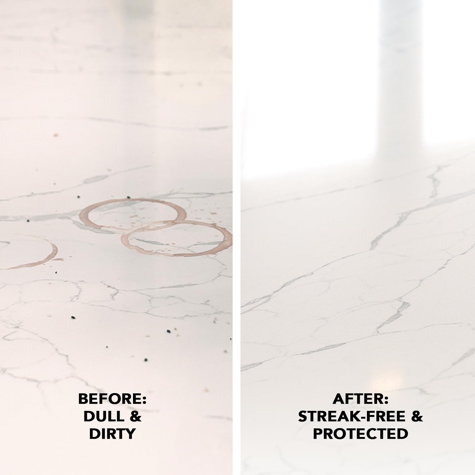 towel included with Weiman countertop cleaner polish packaging