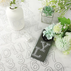 White 2 inch sticker letters for clothing and cards