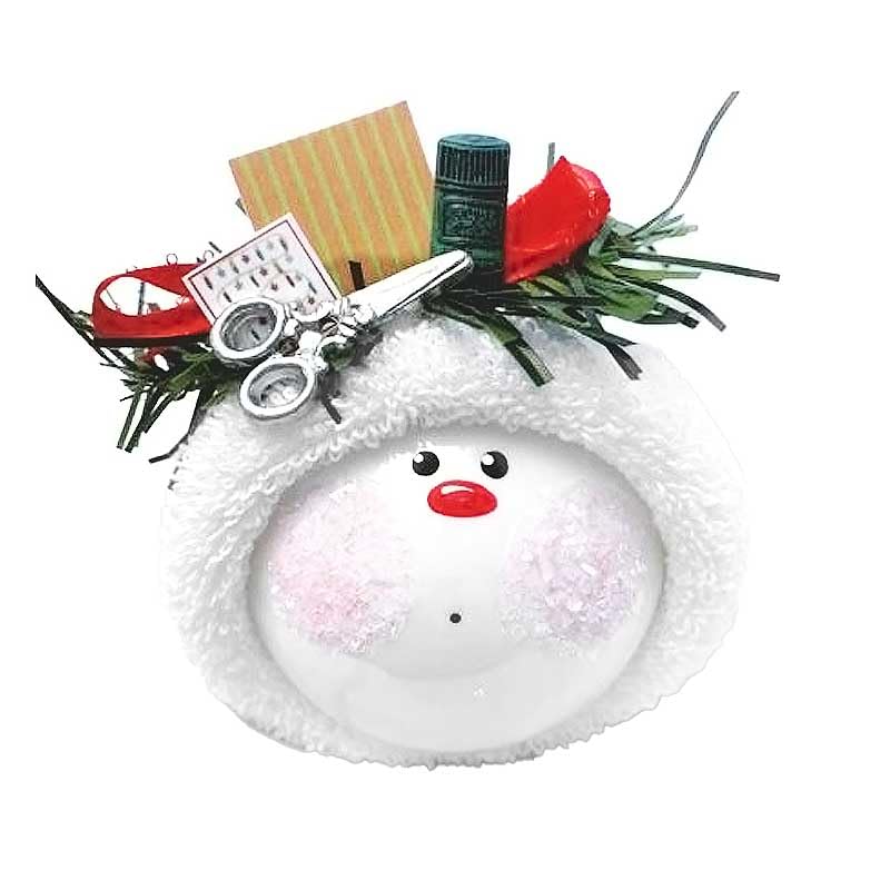 Townsend Custom Gifts scrapbooking ornament hand painted glass bulb 3 1/2 inch