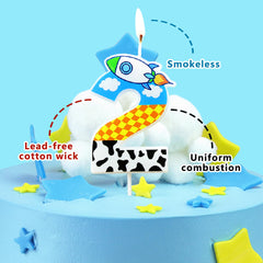 Rocket topper decor suitable for party decor candles