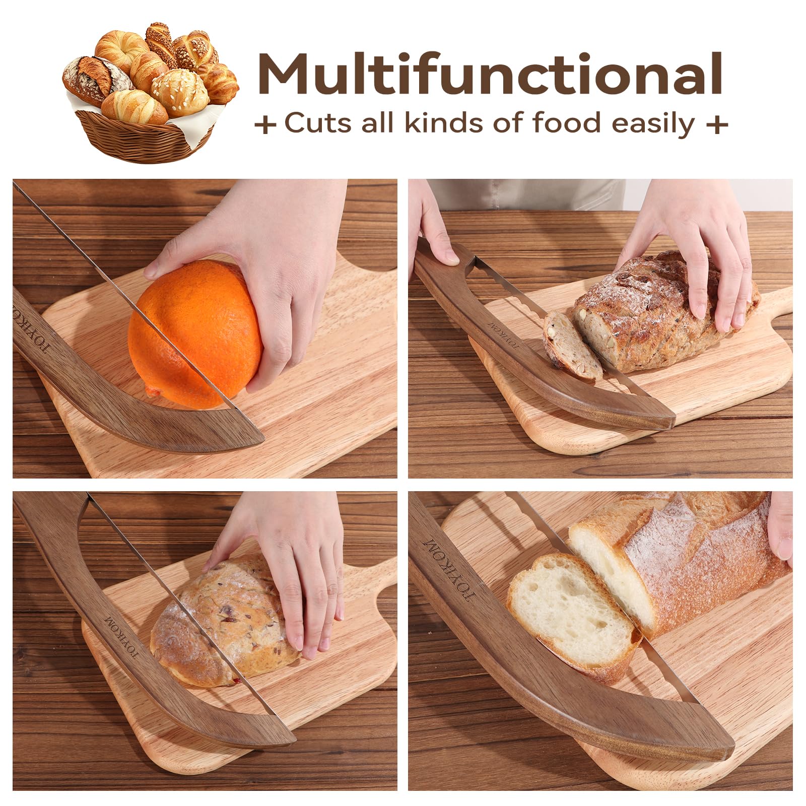 Gift-ready TOYIKOM bread knife for bakers