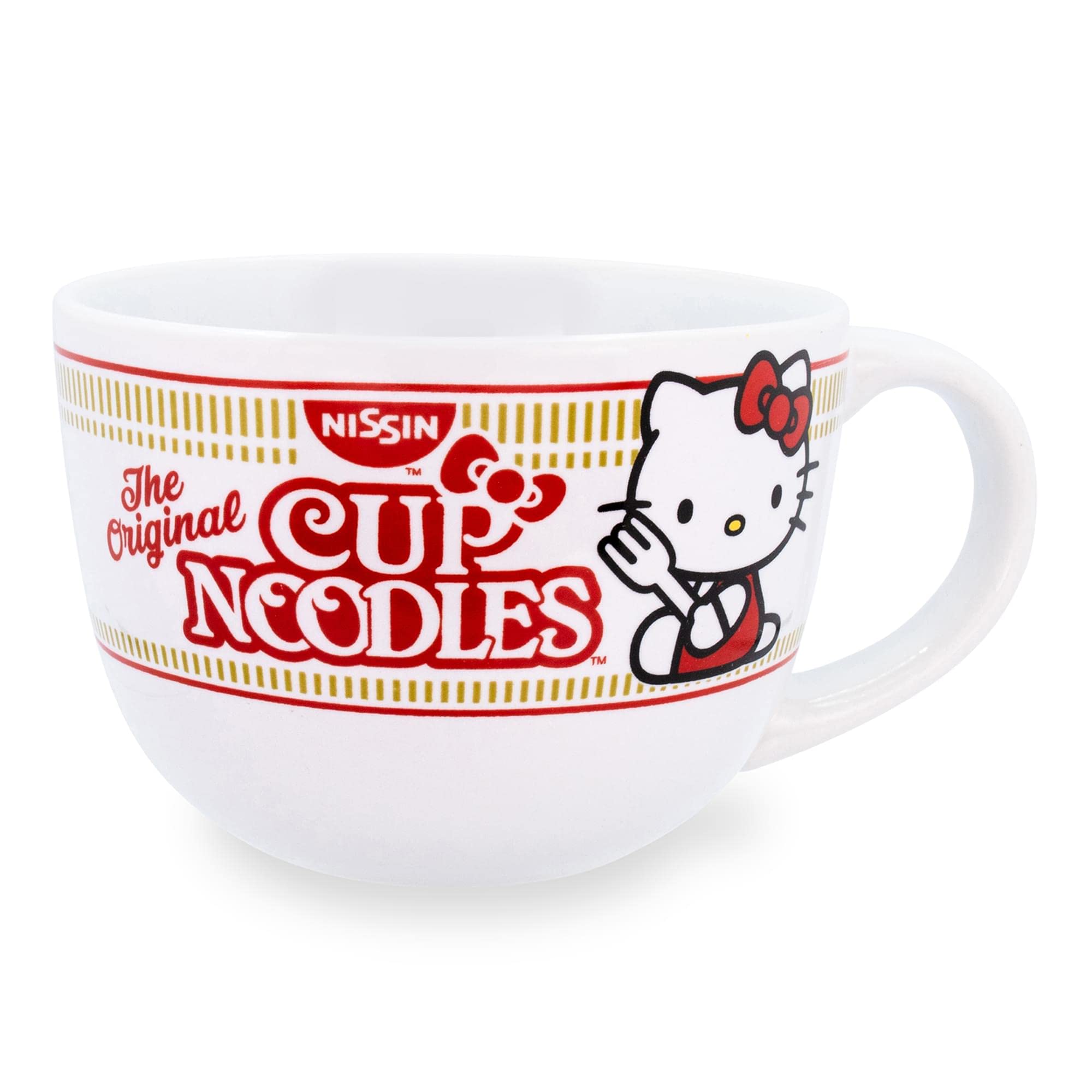 Toynk sanrio hello kitty cup noodles soup mug 24oz front view