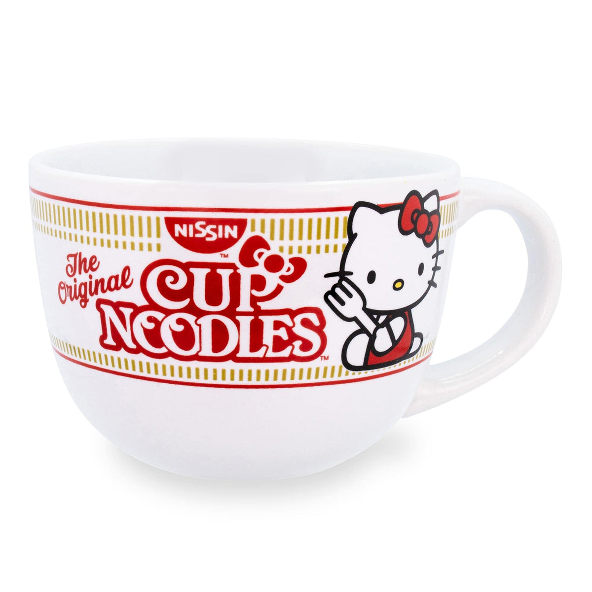 Toynk sanrio hello kitty cup noodles soup mug 24oz front view