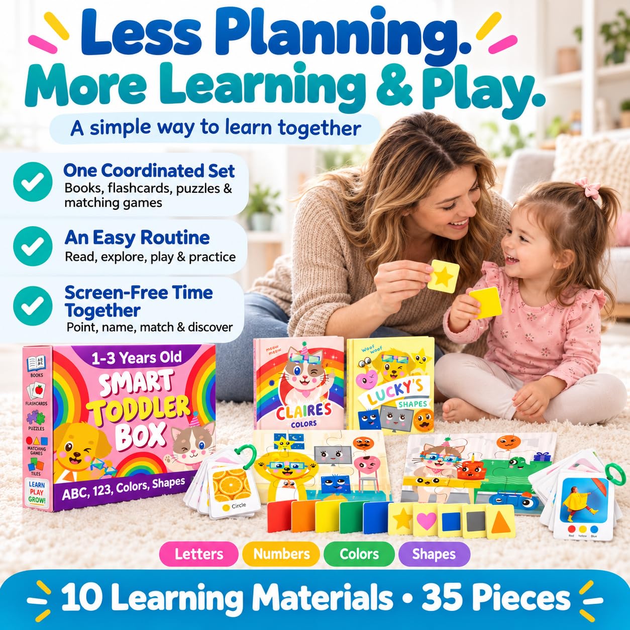 TOYVENTIVE 3 Year Old Girl Birthday Gift learning tools image