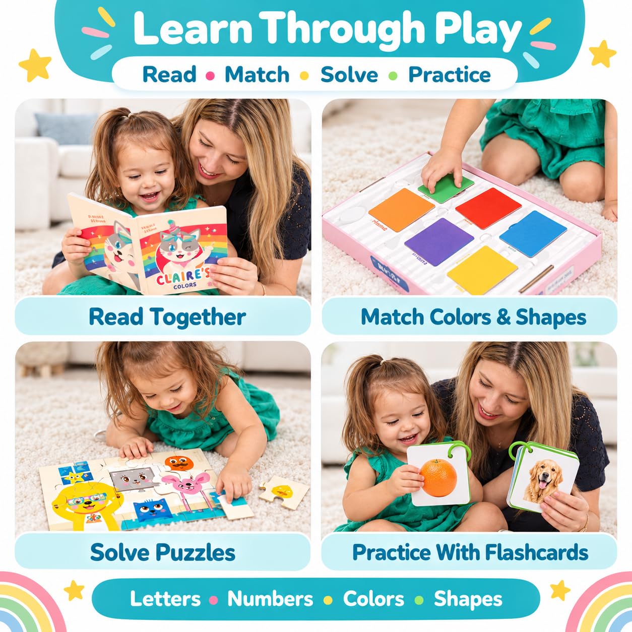 TOYVENTIVE 3 Year Old Girl Birthday Gift puzzle component image