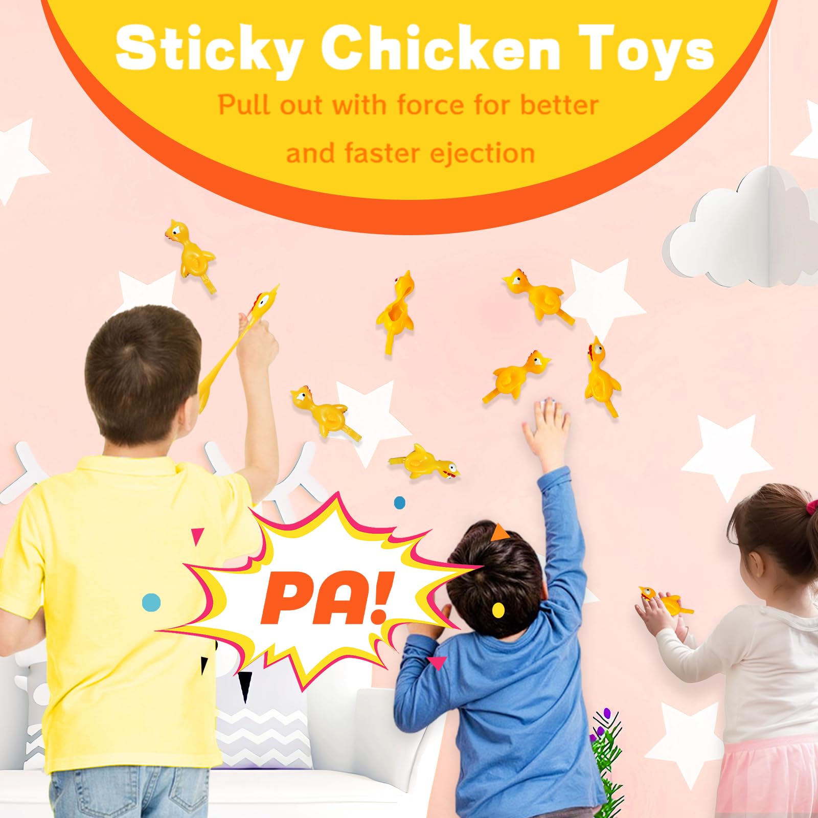 tpr rubber chicken toy 10 cm