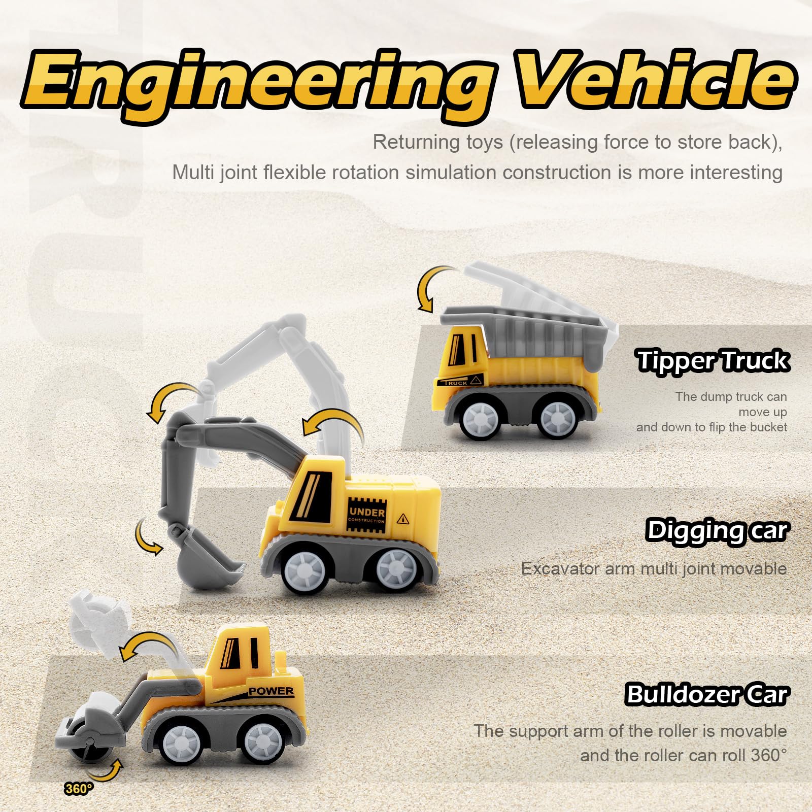 gift box packaging for construction race tracks set