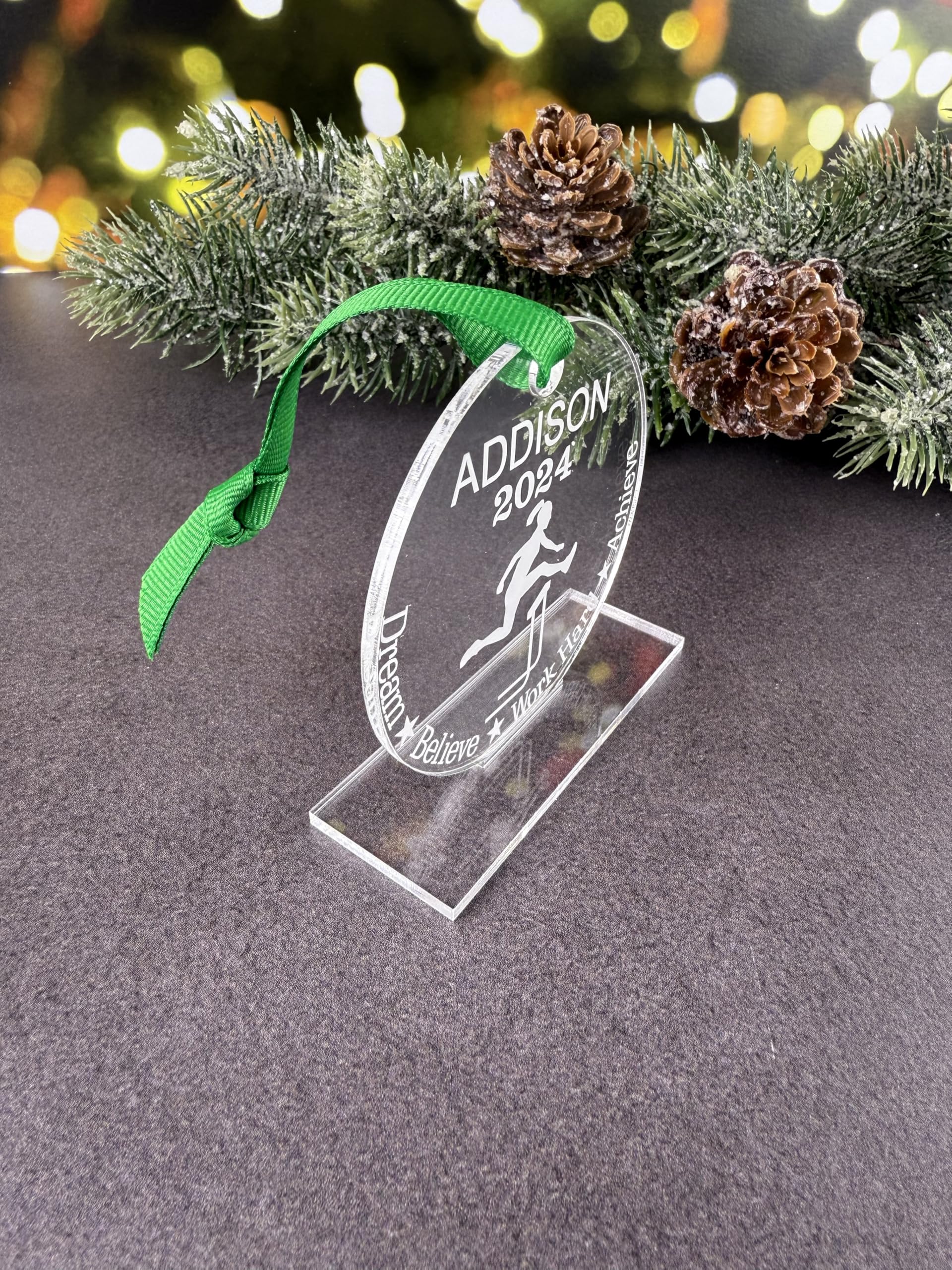 track field gift hurdles ornament packaging or display