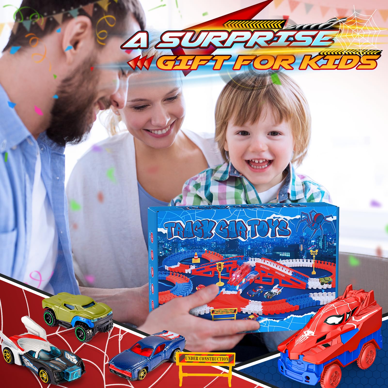 Gift box packaging for Aetyni spider toy set