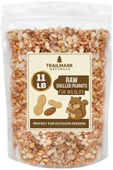 Trailmark Naturals 11 lb raw shelled peanuts for squirrels and birds