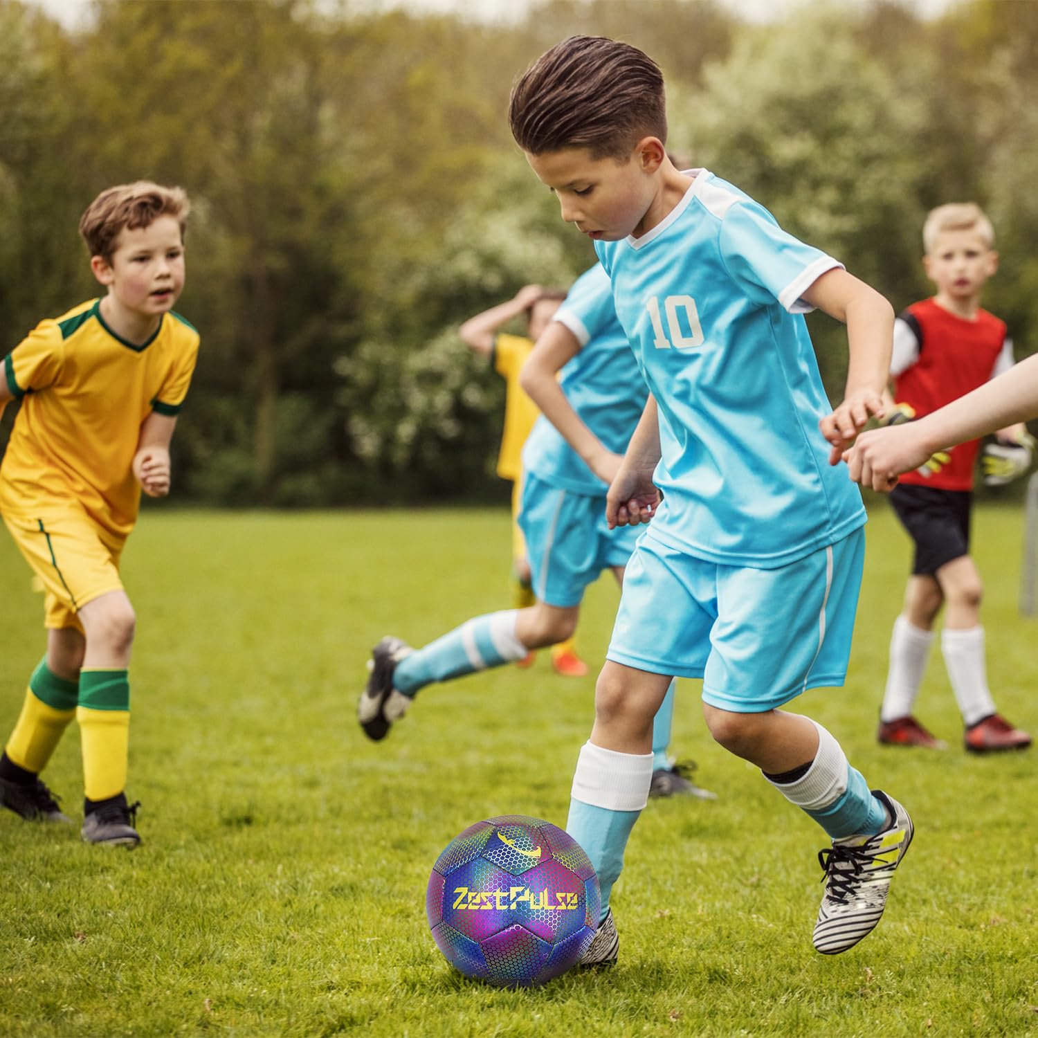 ZestPulse reflective soccer ball during training sessions