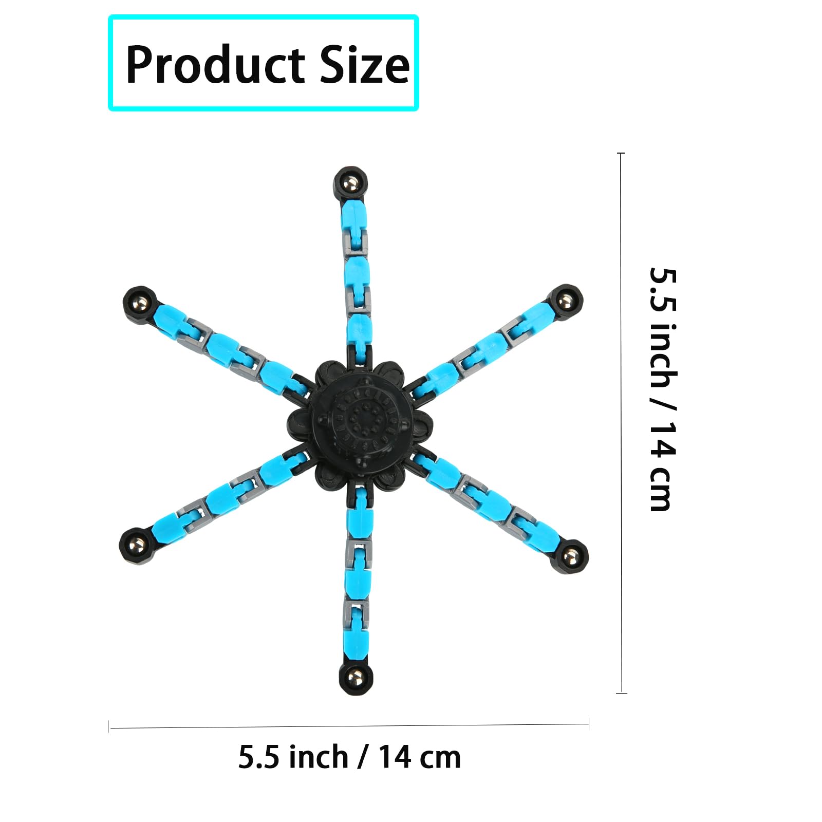 Transformable fidget spinner robots in four pack set