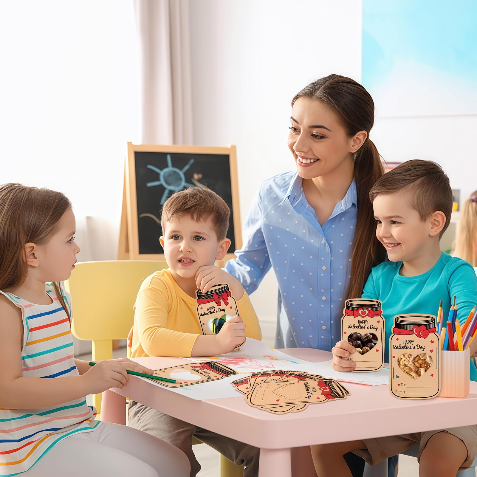 Classroom valentines day gift set for boys and girls