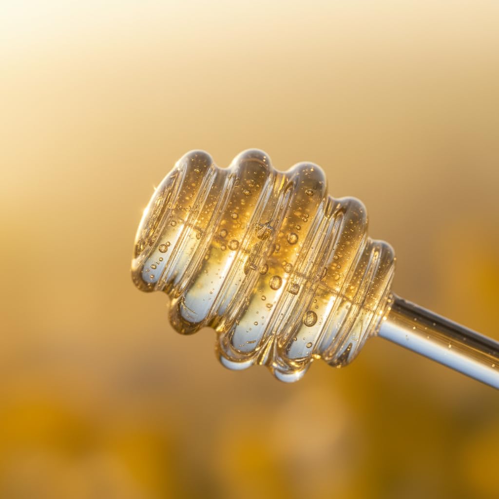 transparent honey dipper sticks decorative design