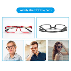 Clear silicone nose pads for various glasses 1.9 x 0.8 cm