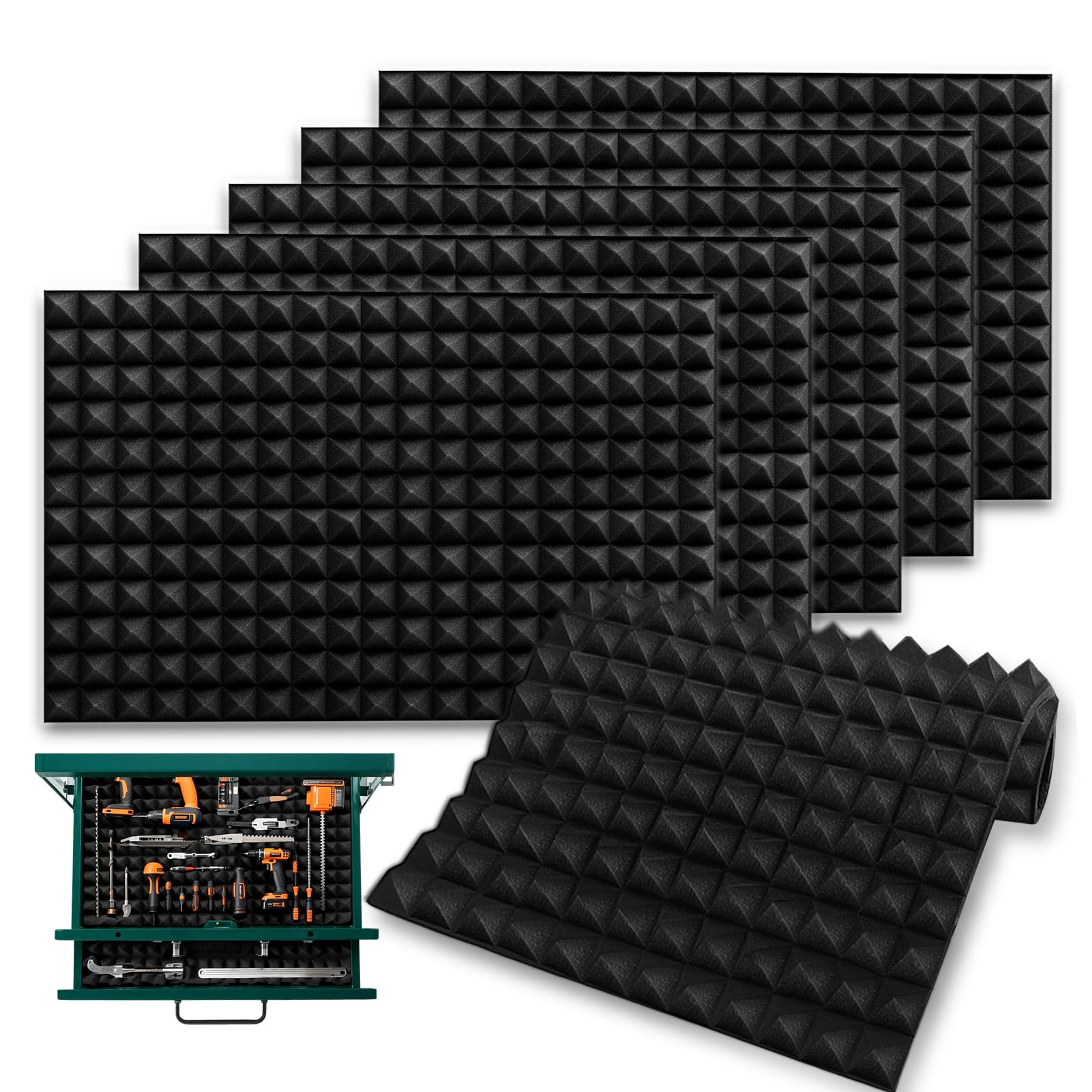 6 piece Trap Mat drawer liner set vacuum packed