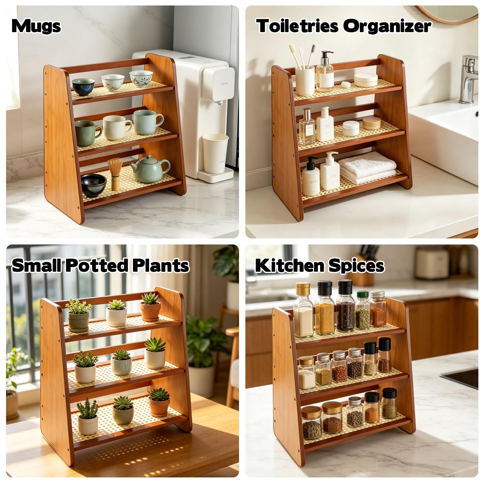 Package includes trapezoidal storage rack for matcha setup