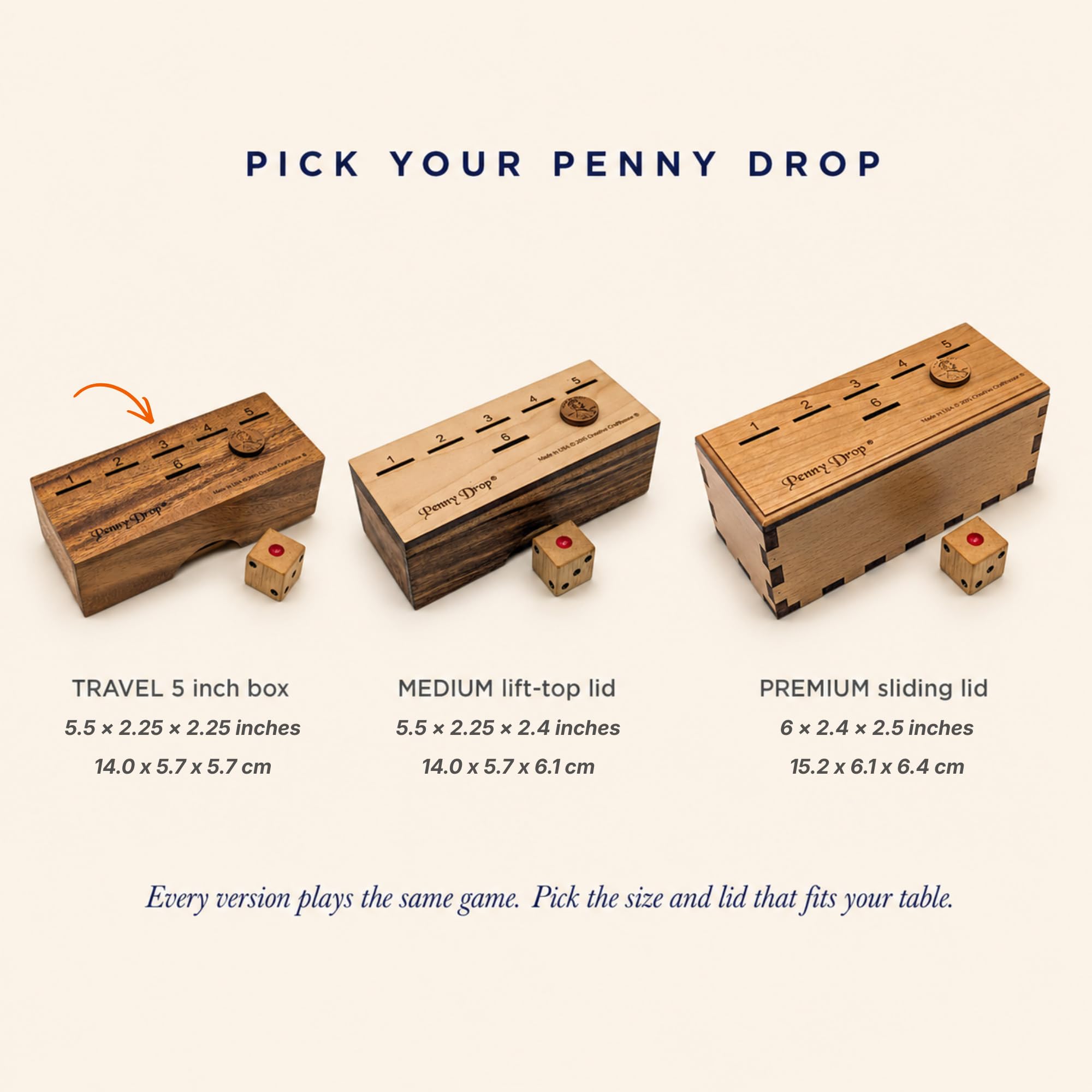 Compact travel dice game for family gatherings