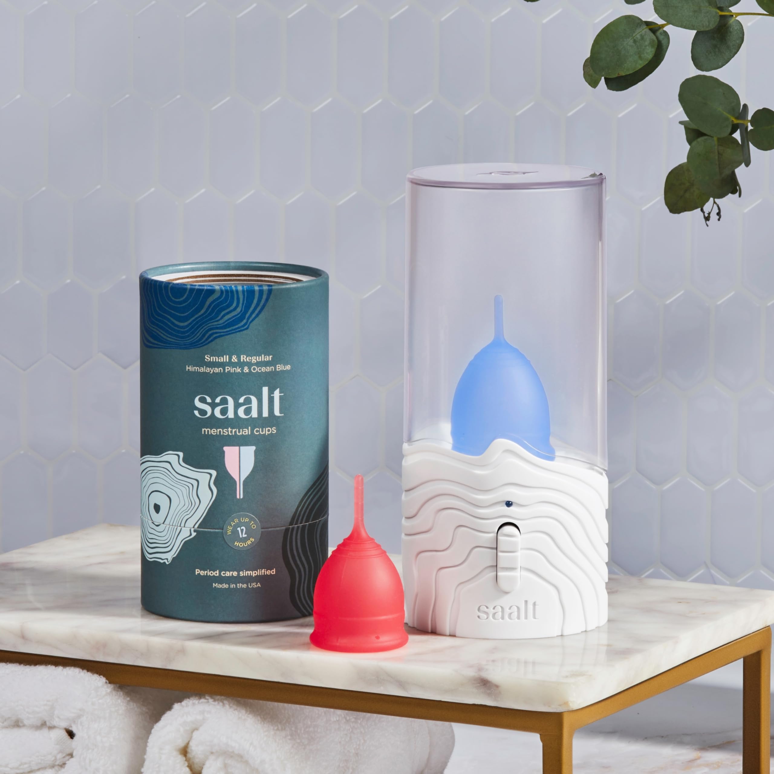 Travel ready saalt menstrual cup steamer portable