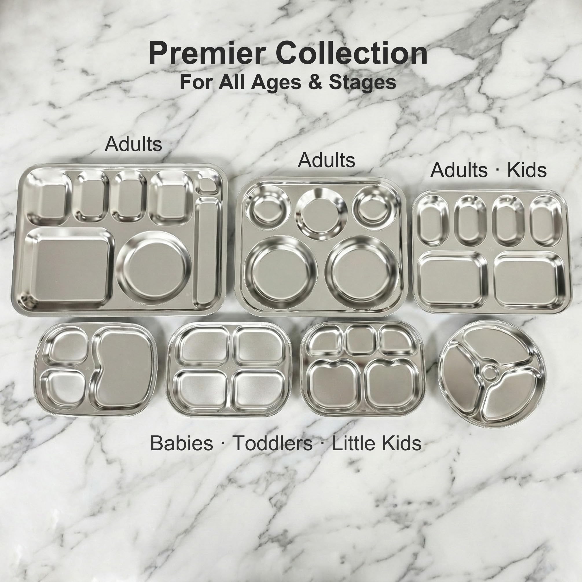 Travel-ready reusable dinner plate for camping and daycare