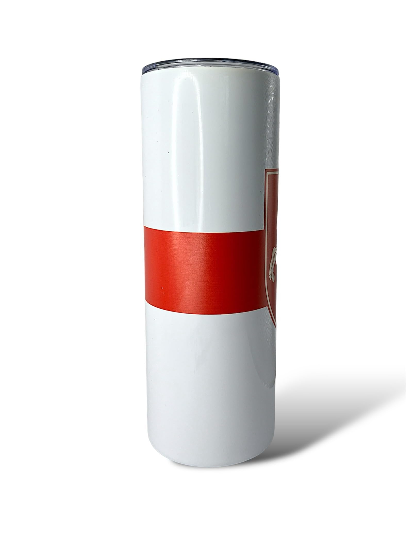 Hand printed on both sides tumbler suitable for right and left handers