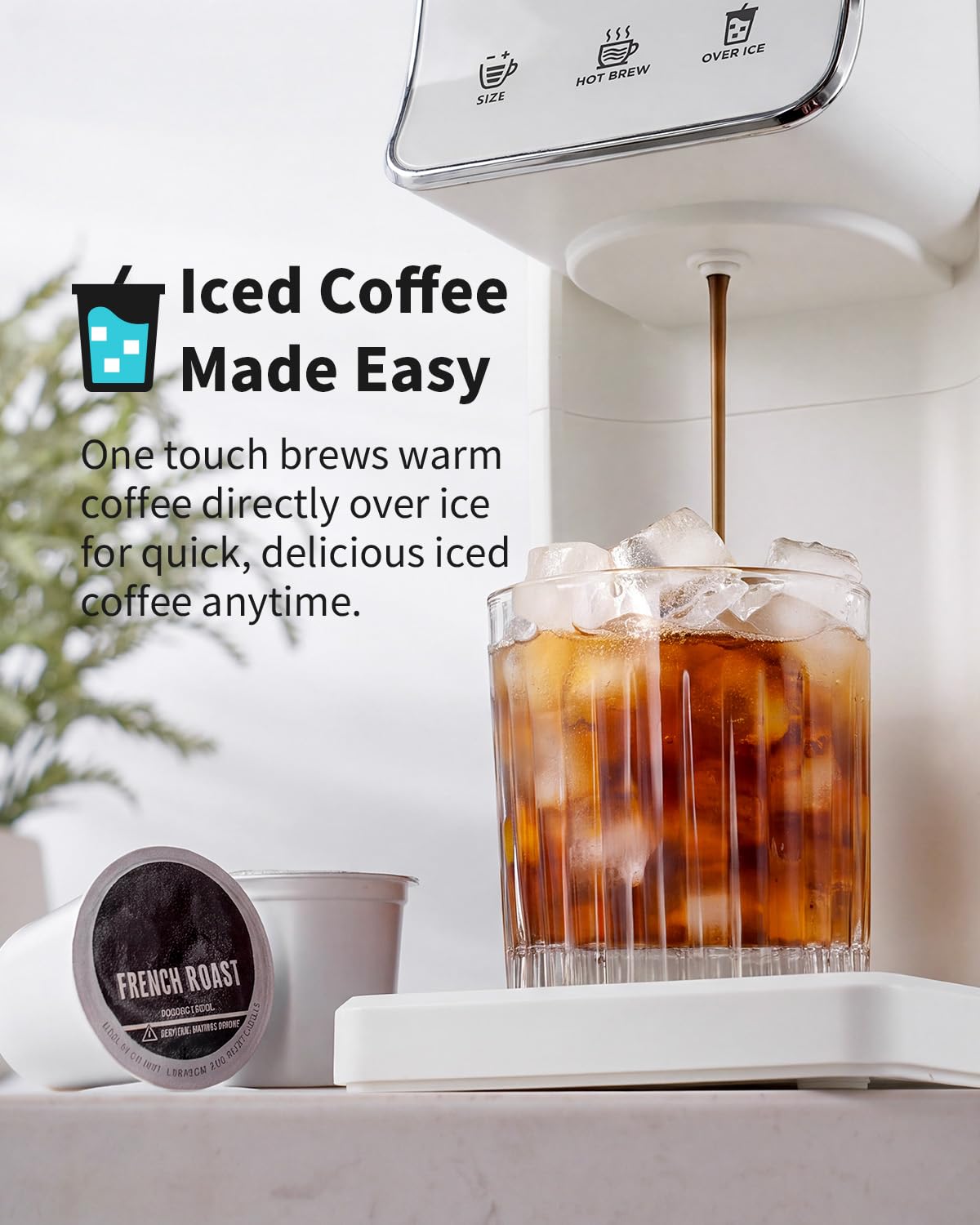 compact space-saving coffee maker fits small kitchens