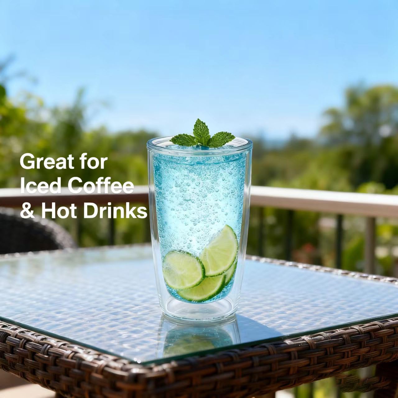 Condensation-free grip double-wall design tumbler