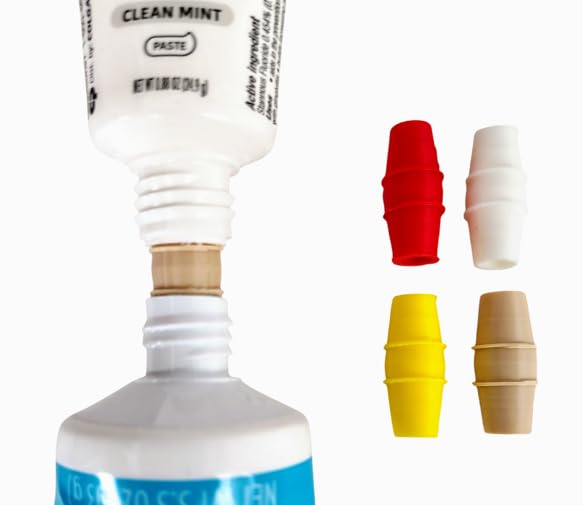 Travel pack of toothpaste refill adapters