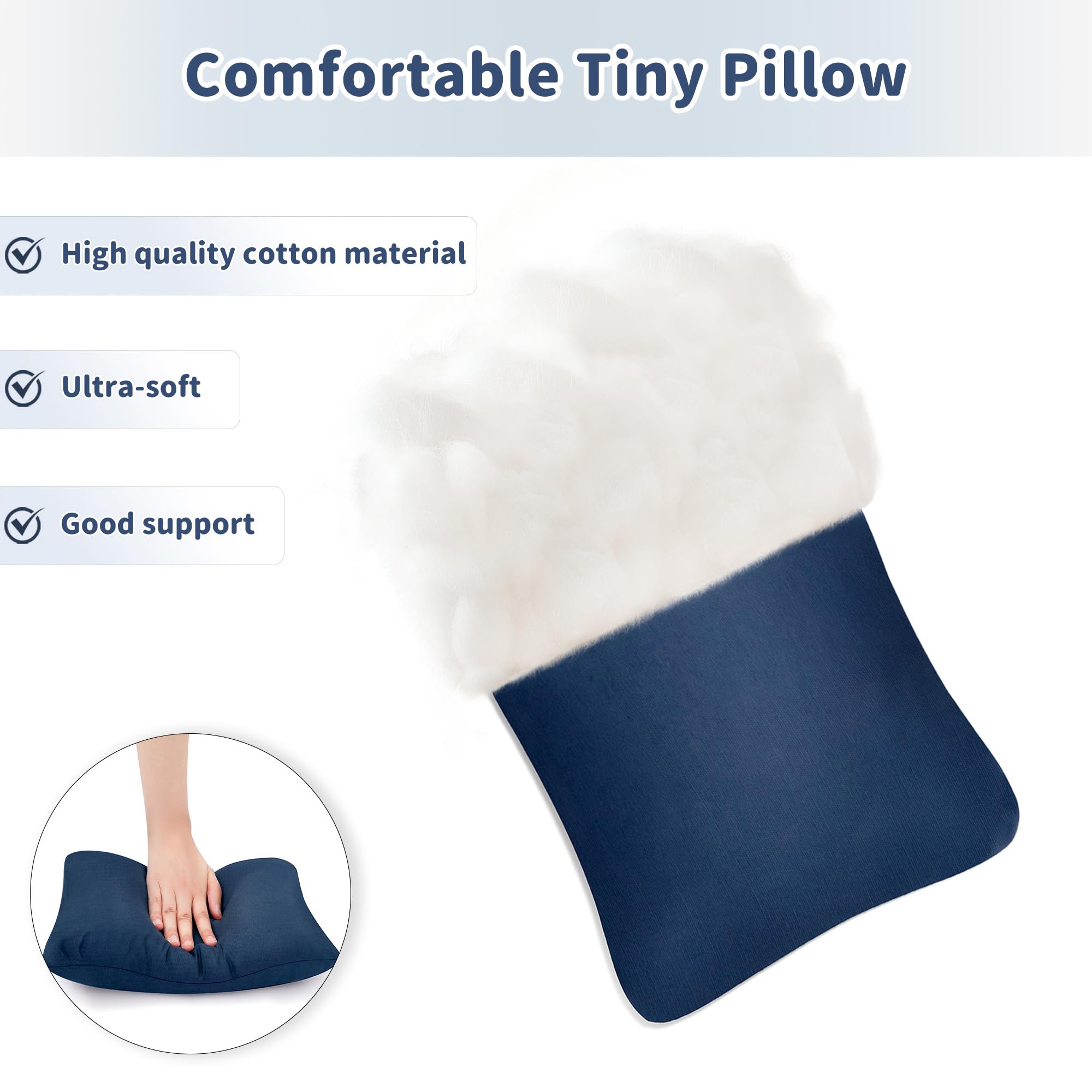 Hypoallergenic OEKO-TEX pillow for travel