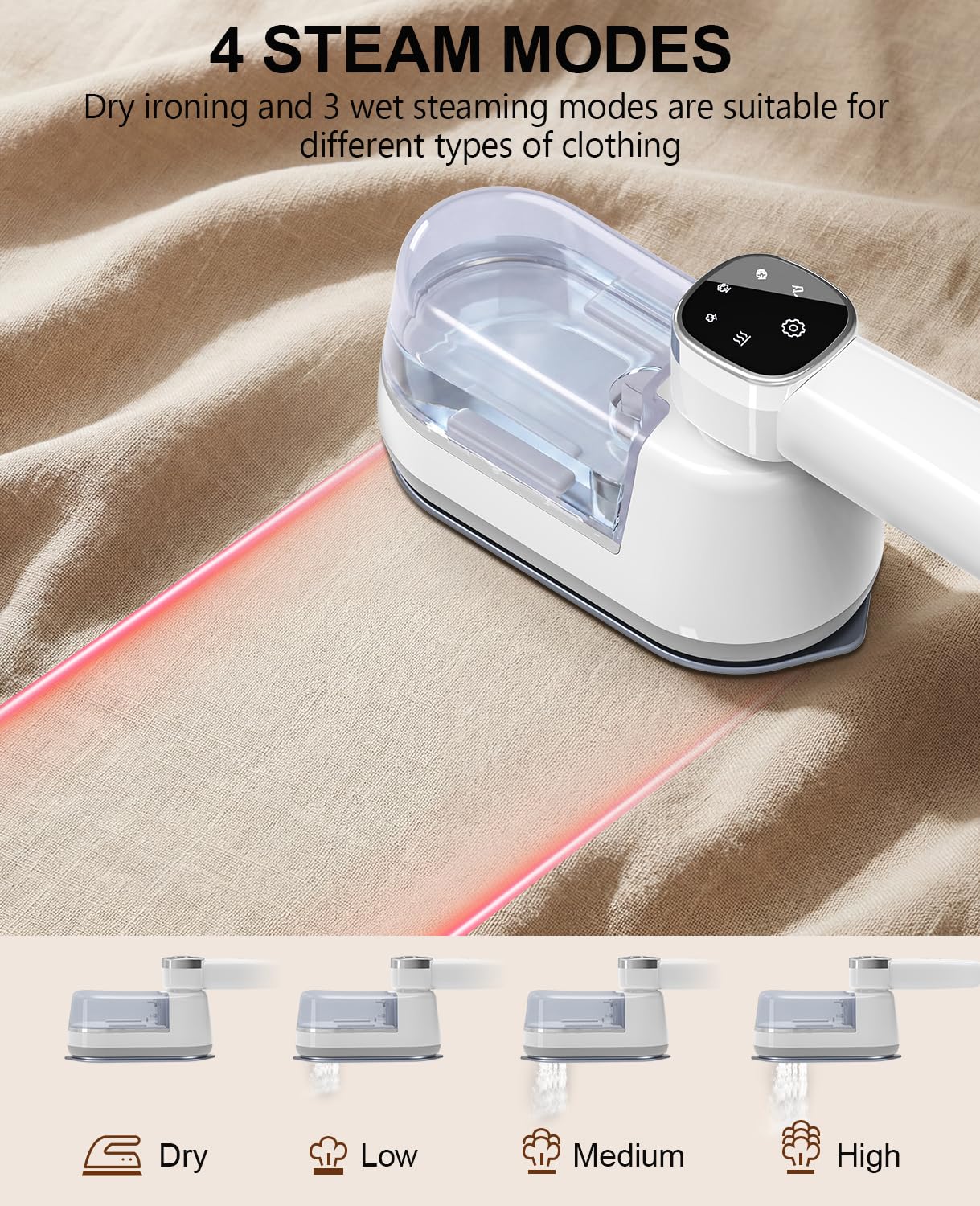 Foldable lightweight travel-friendly steamer design
