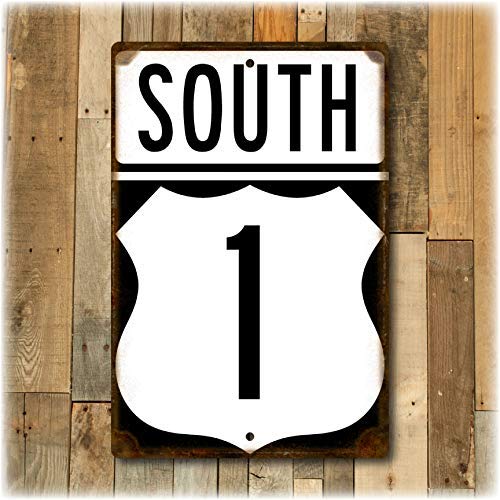 Key West Florida US 1 South replica highway sign by Travelsign