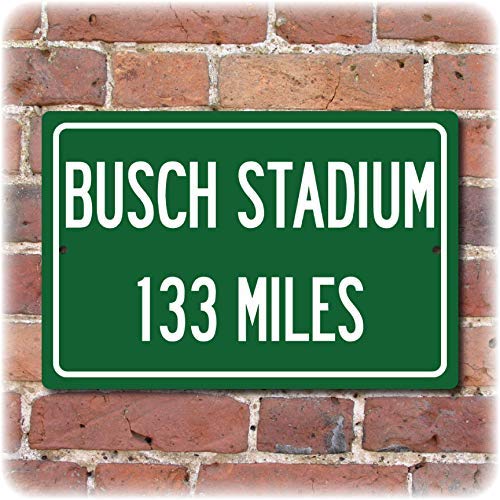 Replica U.S. Highway style distance sign Busch Stadium UV resistant material