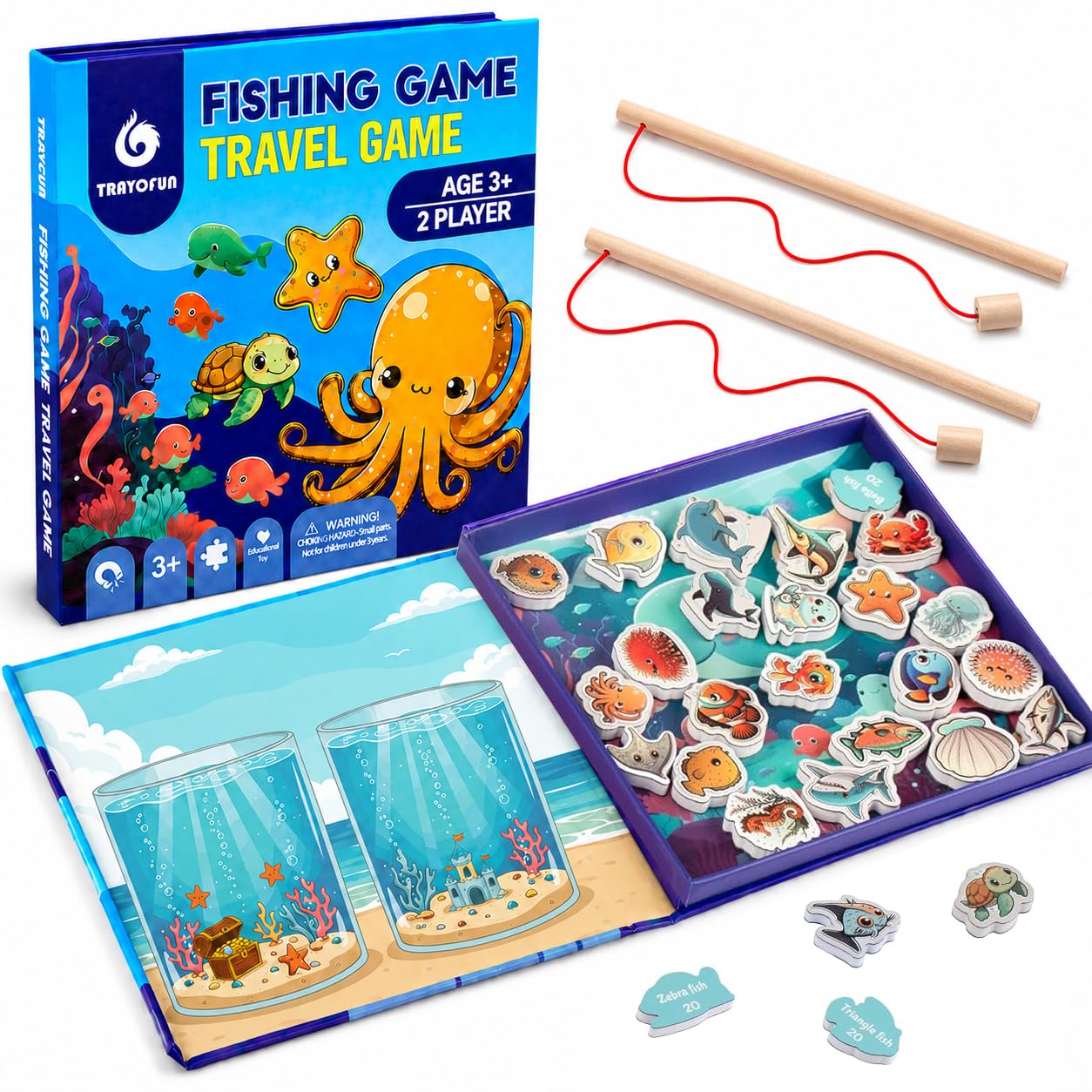 TRAVOFUN Magnetic Fishing Game product photo