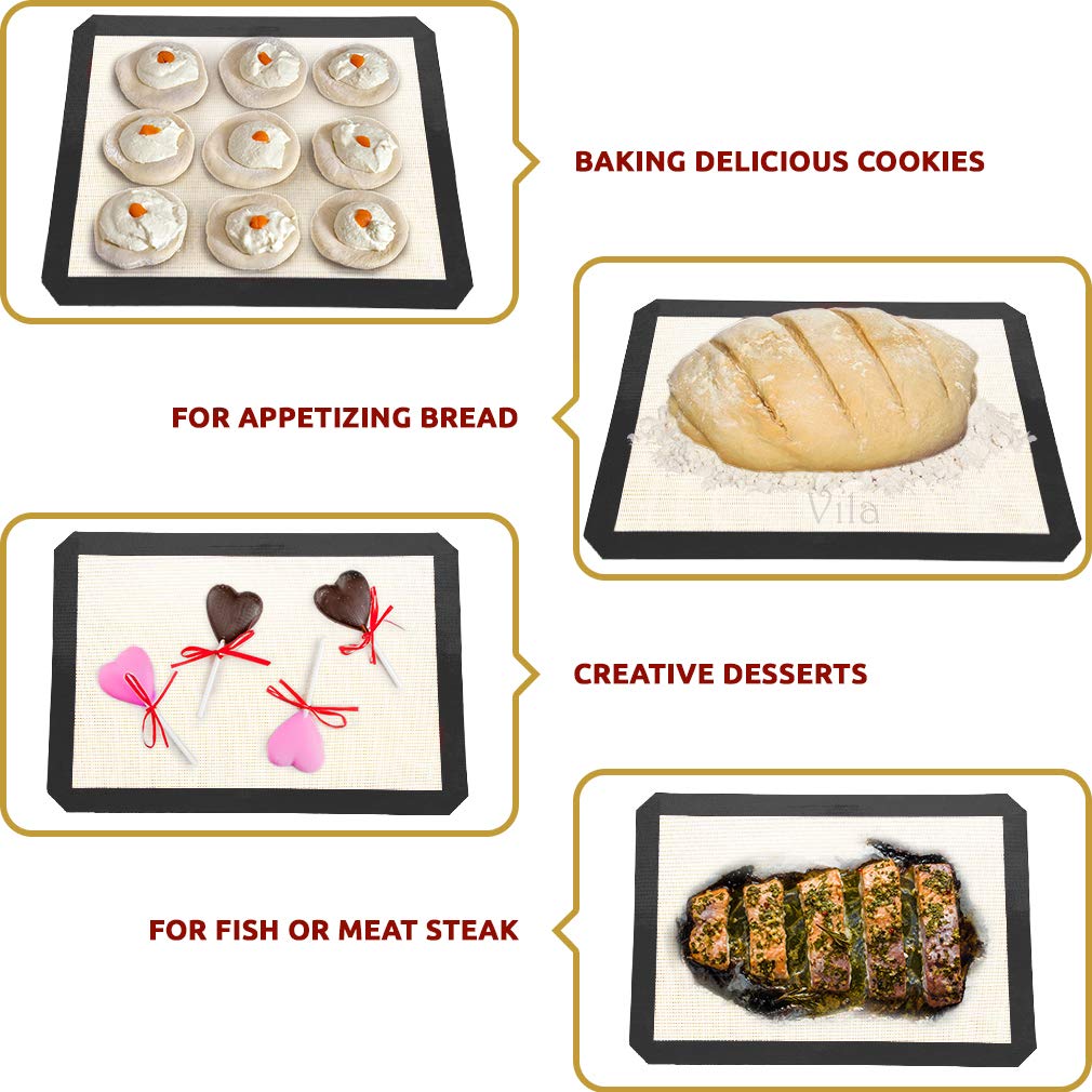 Vila baking mats temperature range -40°C to 250°C