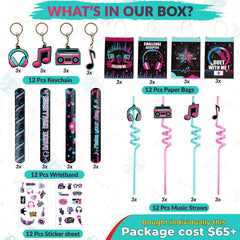 Tic Tok keychains part of music party kit