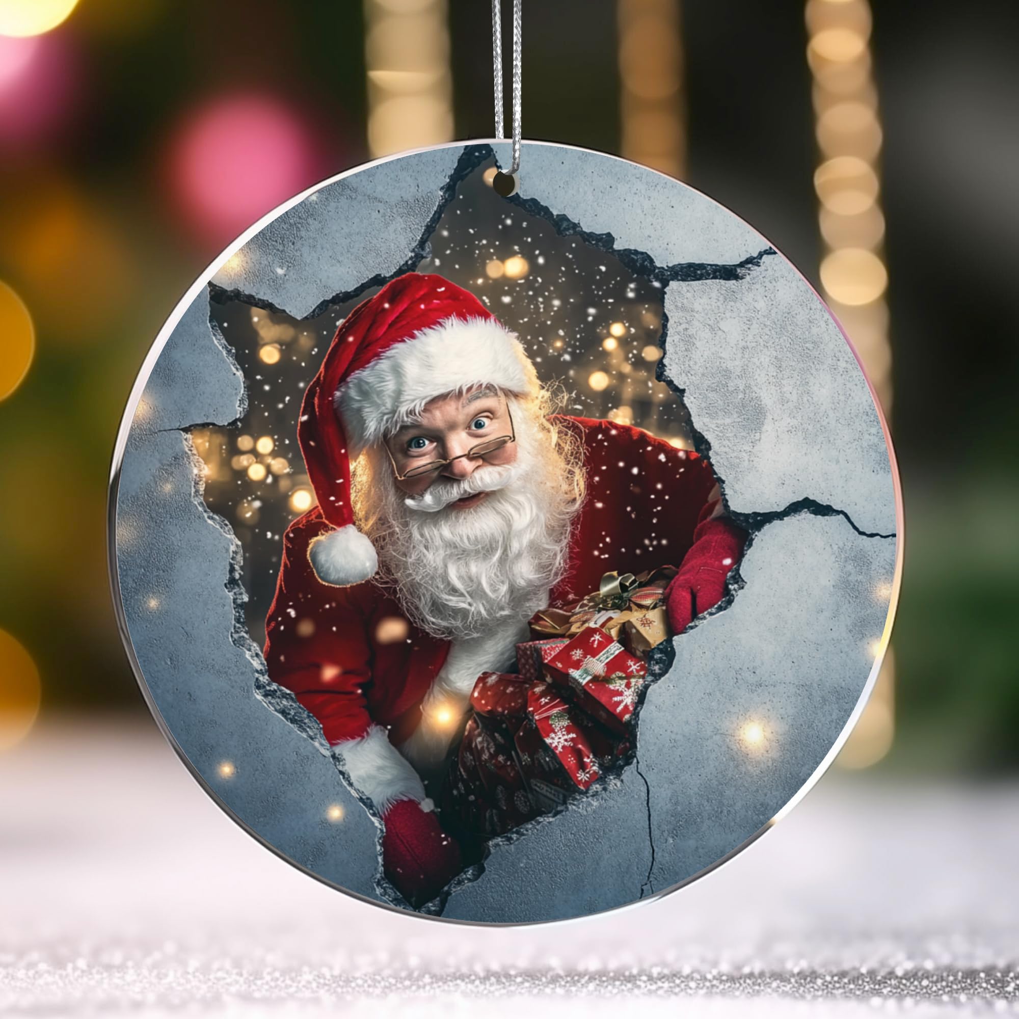 Jabihome dated year ornament for holiday decor