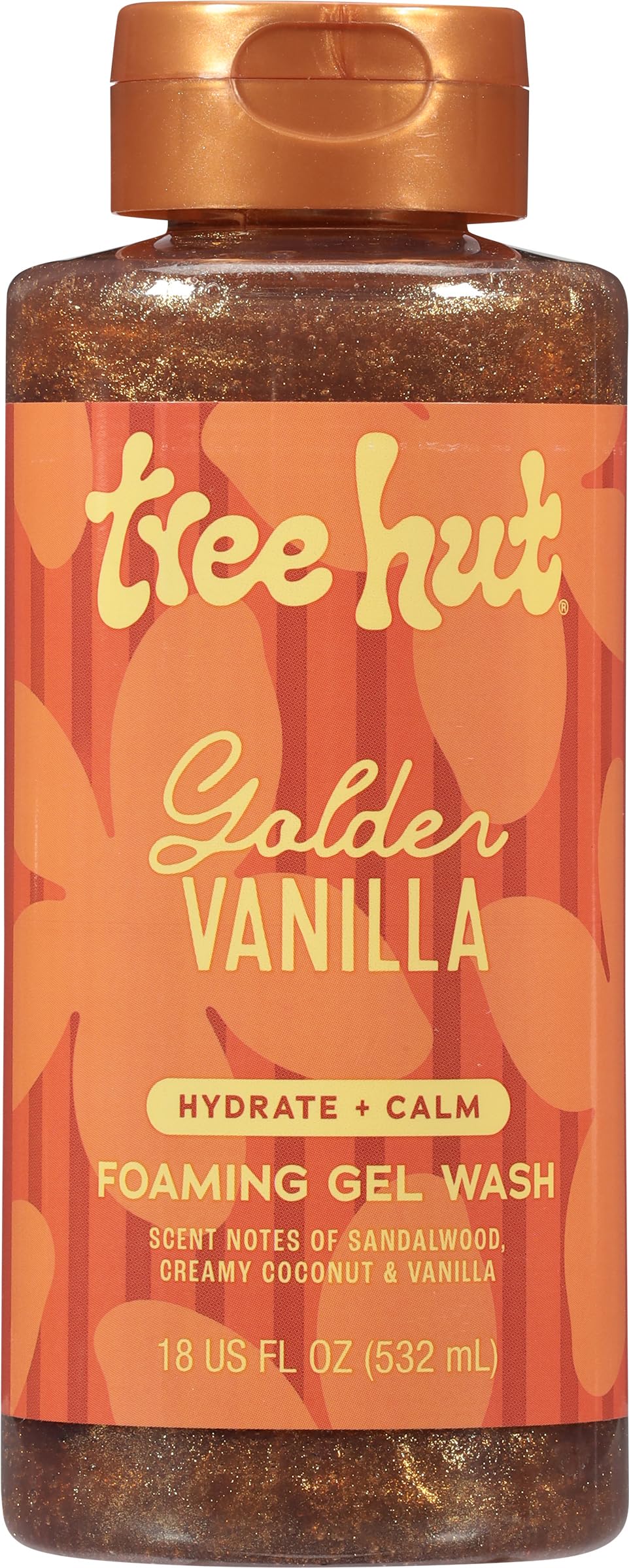 Tree Hut Golden Vanilla Foaming Body Wash 18 Fl Oz bottle