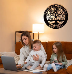 Tree of Life metal wall art made from 14-gauge steel