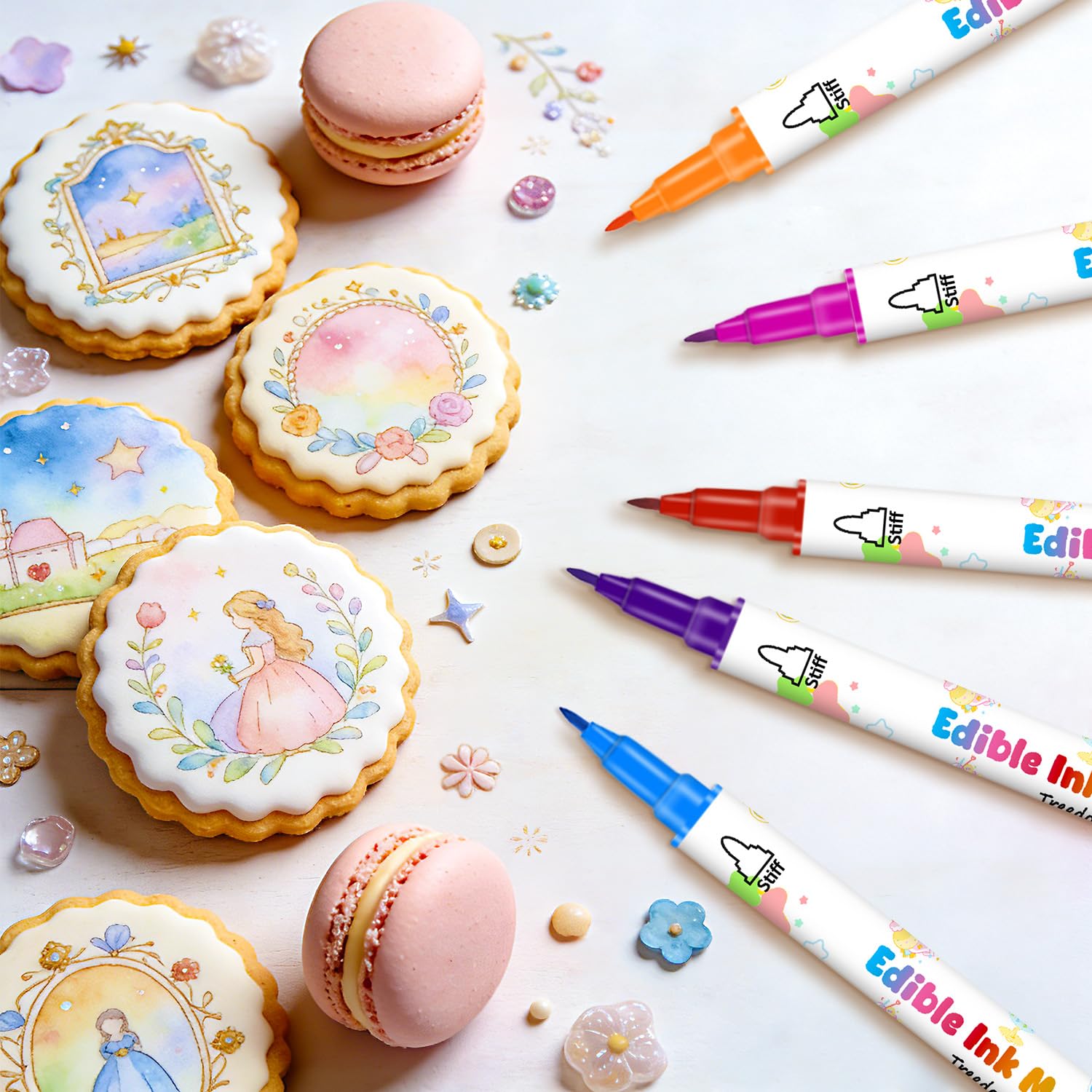 Treedoa edible markers pack for DIY food art