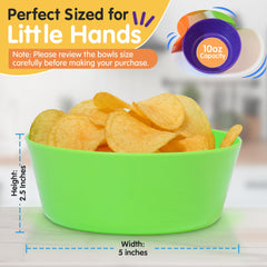 TRENDO stackable plastic bowls for toddlers 10 oz