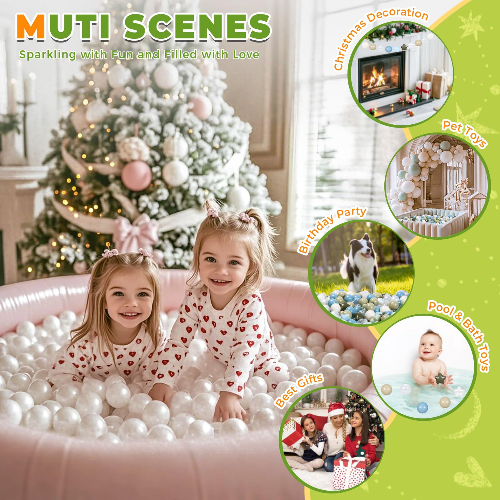 TRENDPLAY Toddler friendly ball pit balls for kiddie pools