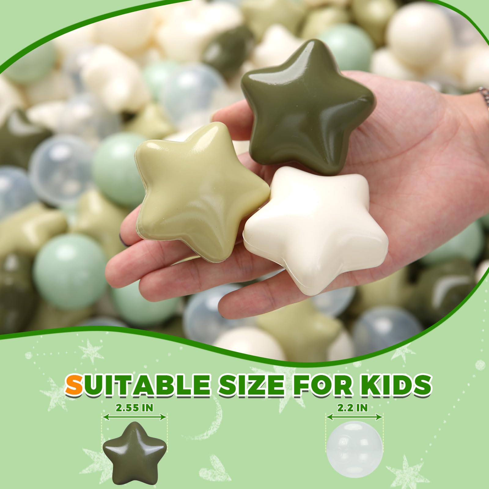 TRENDPLAY Ball pit balls versatile for pits tents playhouses