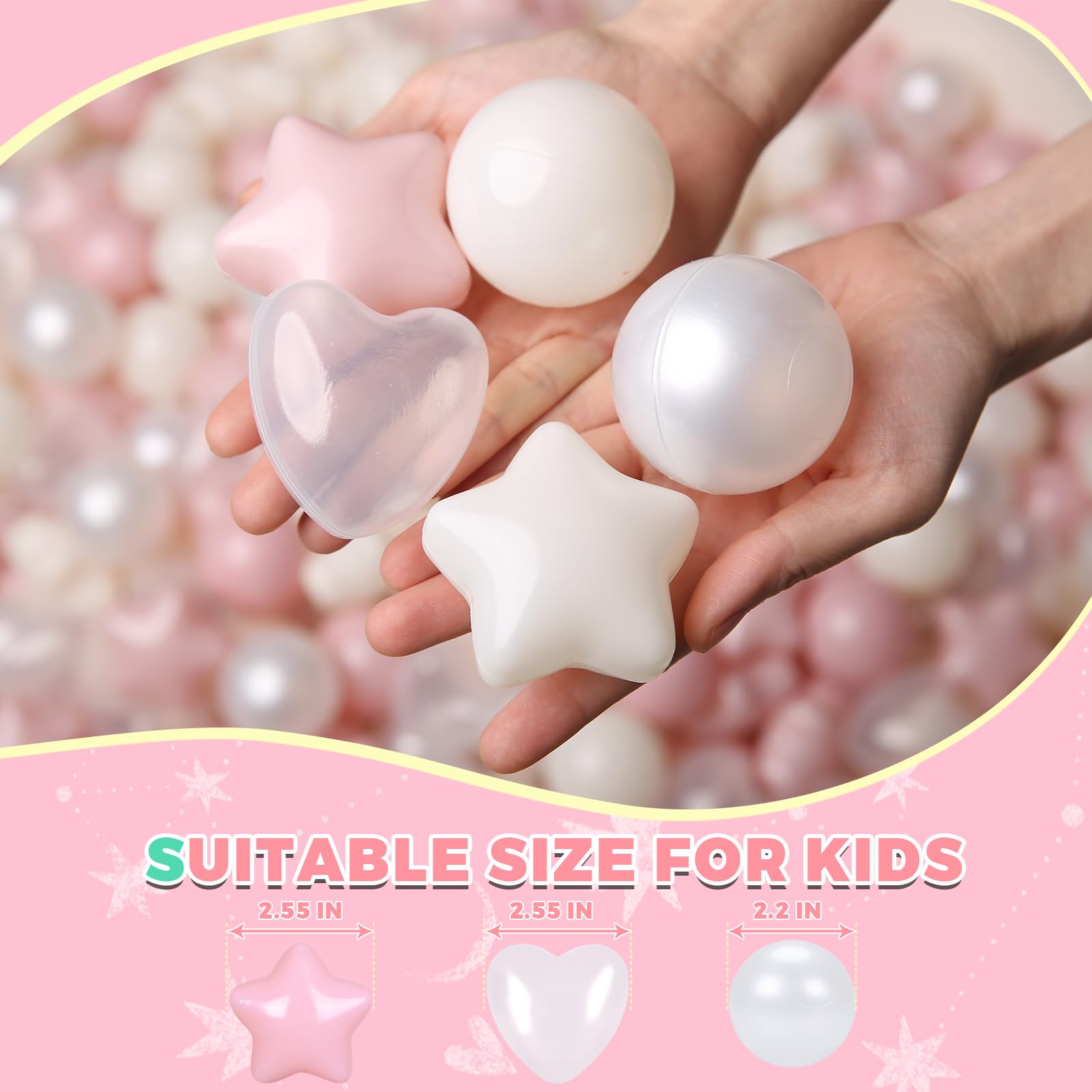 Star shape pit ball size 2.5 in TRENDPLAY