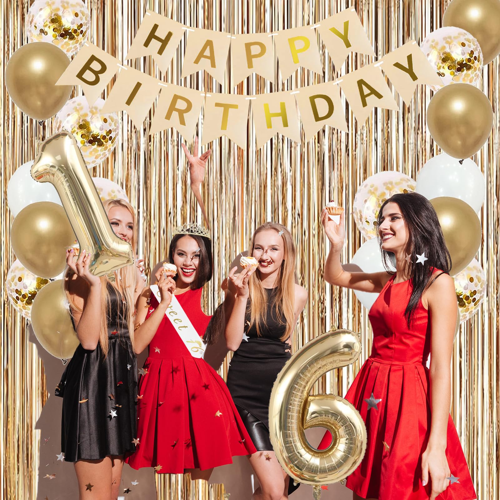 Trgowaul complete Sweet 16 party decorations set