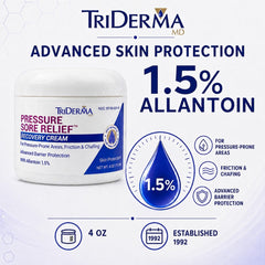TriDerma MD Pressure Sore Relief Healing Cream for Bed Sores packaging