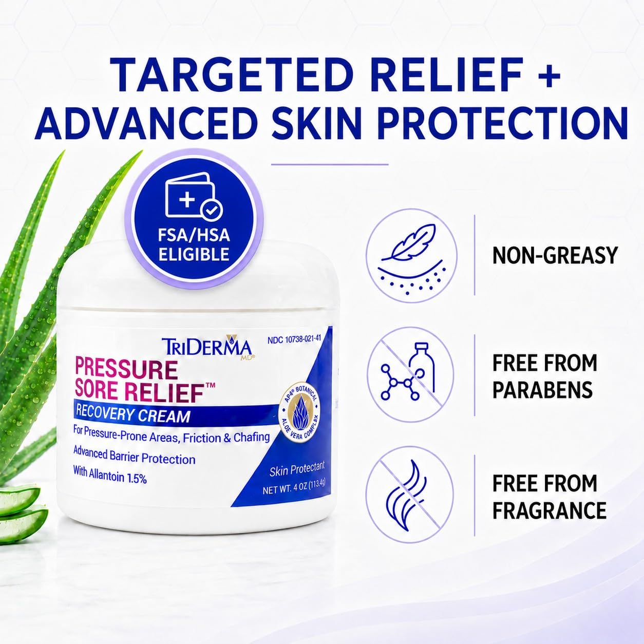 TriDerma wound care cream designed for bedridden users
