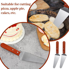 10.24 inch long pizza pie server with non-slip grip