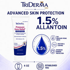 TriDerma MD pressure sore relief healing cream 4 oz tube for bed sores