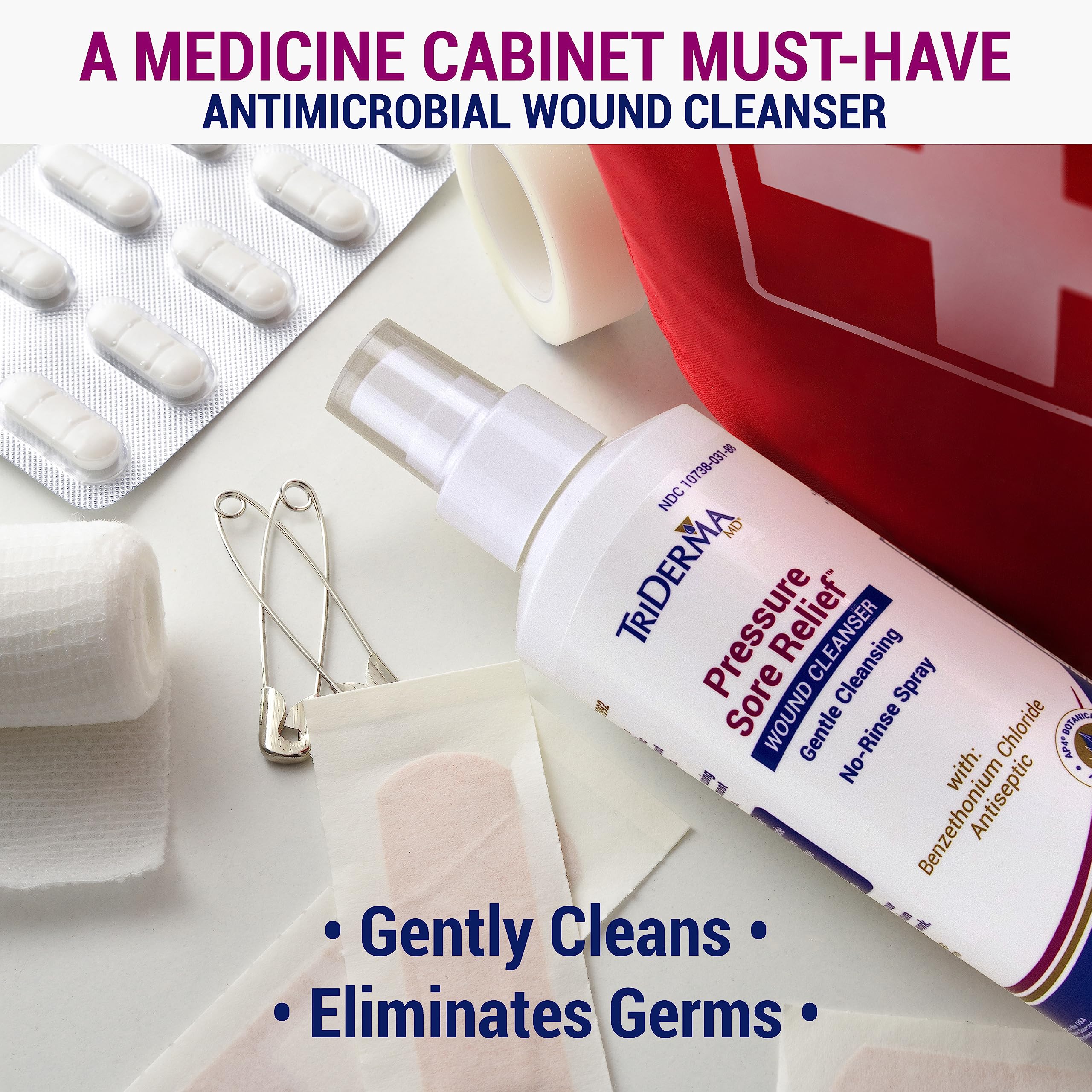 No rinse wound cleanser for bedsore ulcers