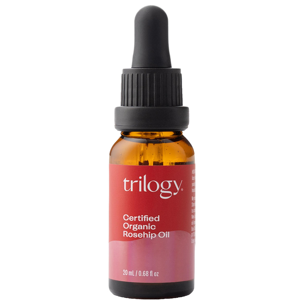 Trilogy Certified Organic Rosehip Oil 0.68 oz bottle